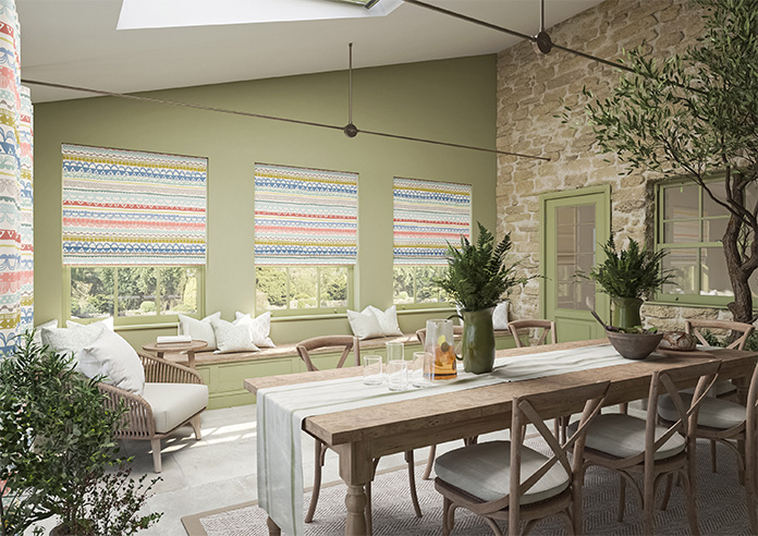 Bohemian, Multi - Twist&Fit Roman Blind - Image 6